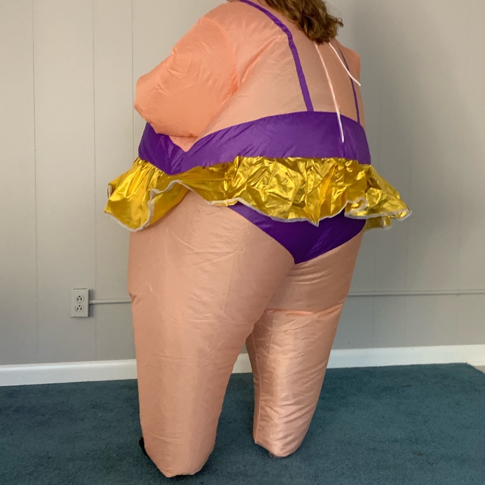 Unisex Ballerina Funny Inflatable Blowup Costume - Picture 8 of 8